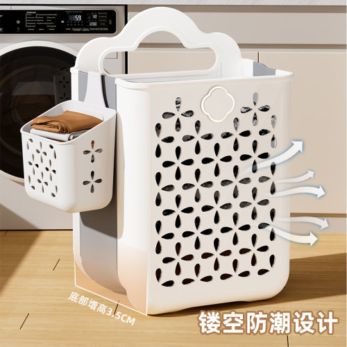 脏衣篓可折叠家用大容量壁挂式洗衣篮子卫生间浴室放脏衣服收纳筐 - 图2