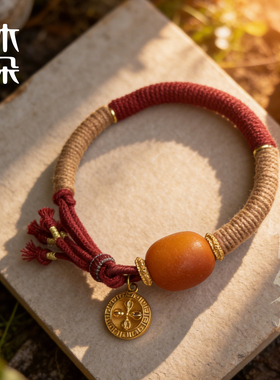 视频同款丨天然老蜜蜡手绳