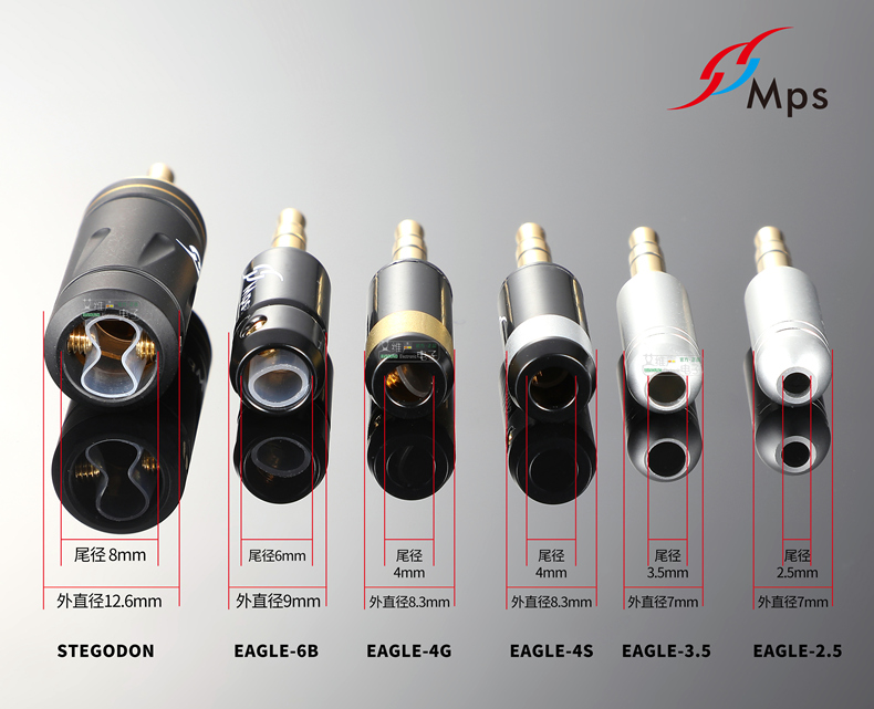 台湾MPS原装进口Eagle-4S 3.5mm耳机DIY维修立体声焊接对录线插头 - 图3