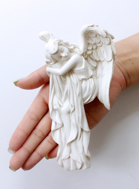 新品新款左右救赎天使门框摆件树脂觉醒天使翅膀挂饰门框自粘装饰