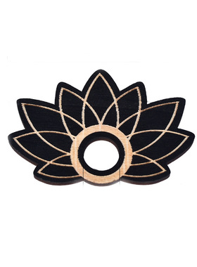 能量石支架展示架木质卡通人物动物水晶球底座摆件木片装饰品垫片