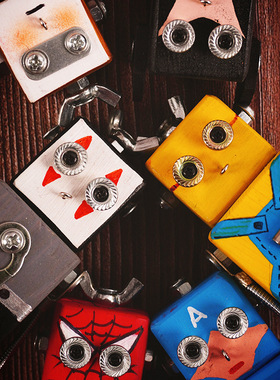 木质卡通机器人儿童玩具摆件