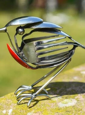 跨境便携式热销新Scrap Metal Art Sculpture知更鸟金属艺术雕塑