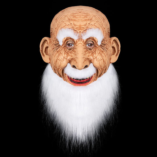 Latex mask old man funny mask