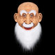 Latex mask old man funny mask