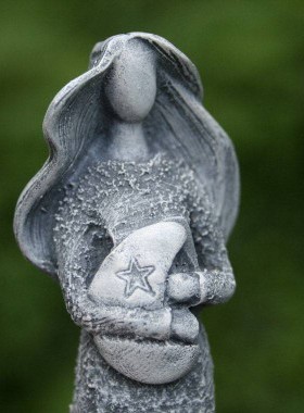 复古怀旧月亮女神雕像花园装饰摆件树脂工艺品欧式简易桌面装饰品