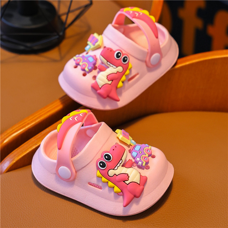 儿童洞洞鞋夏季男童卡通软底防滑小童浴室洗澡小孩恐龙宝宝凉拖鞋,淘宝优惠券,粉丝福利购,淘宝优惠卷