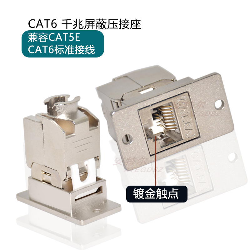 长型RJ45母座数据HDMI网络USB打印机插座双口光纤对接头 方形模块 - 图2