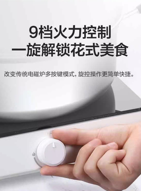 美的电磁炉2200W迷你精致小体积