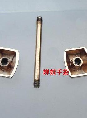 皮具长形馒头车轮杠铃DIY包带配件箱包真皮包五金多种尺寸杠铃手