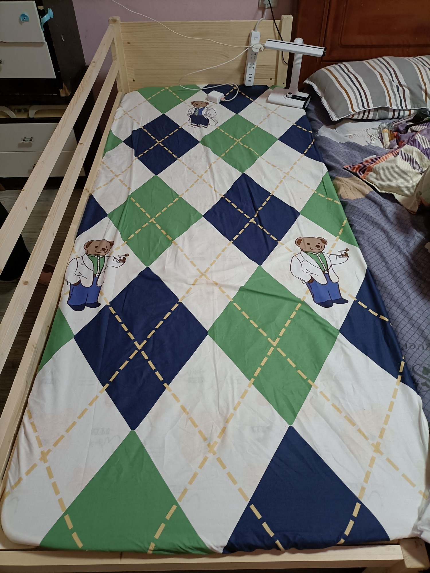 定做拼接床加宽床儿童床婴儿宝宝小床拼接床纯棉全棉床笠床罩床单 - 图3