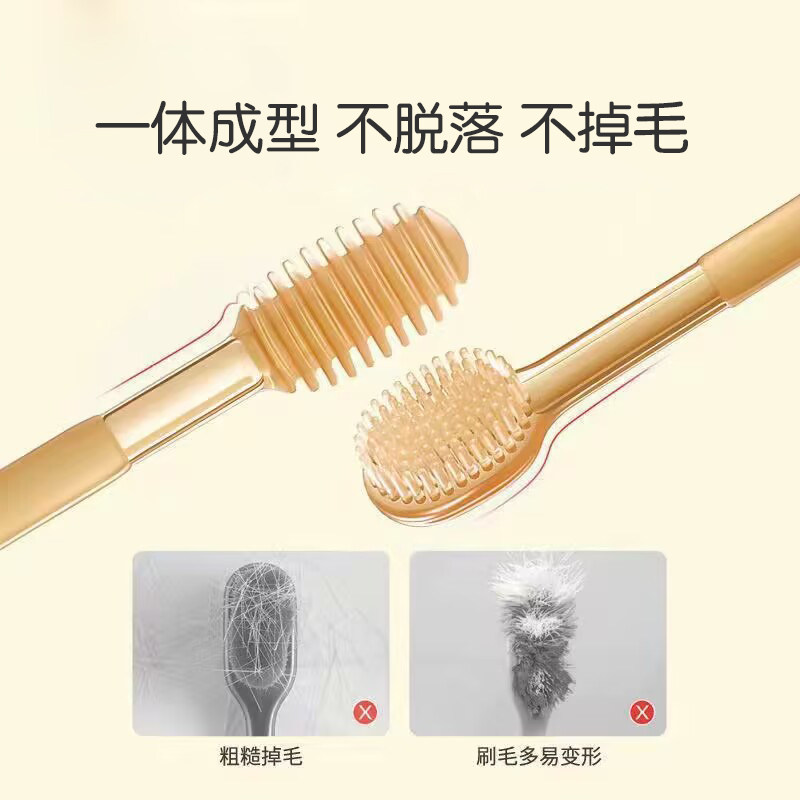 婴儿牙刷婴幼儿乳牙0一1岁半舌苔口腔清洁神器宝宝硅胶指套牙刷软