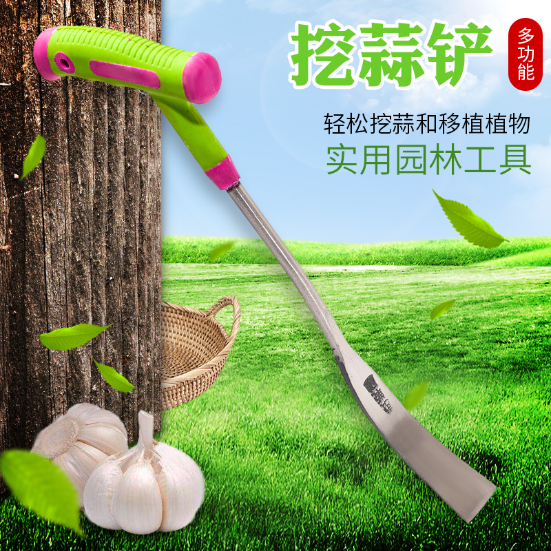 蒜铲挖野菜专用神器小铲子园艺种花除草工具蒜苗户外挖土多肉铁铲-图0