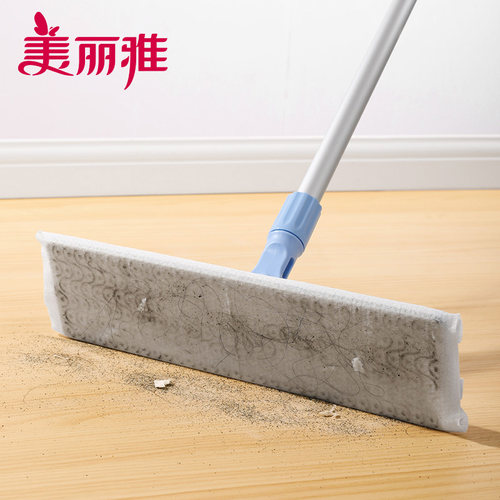 美丽雅精致生活馆 满9.9包邮除尘纸拖把配件地板干巾22*38cm*30张 - 图1