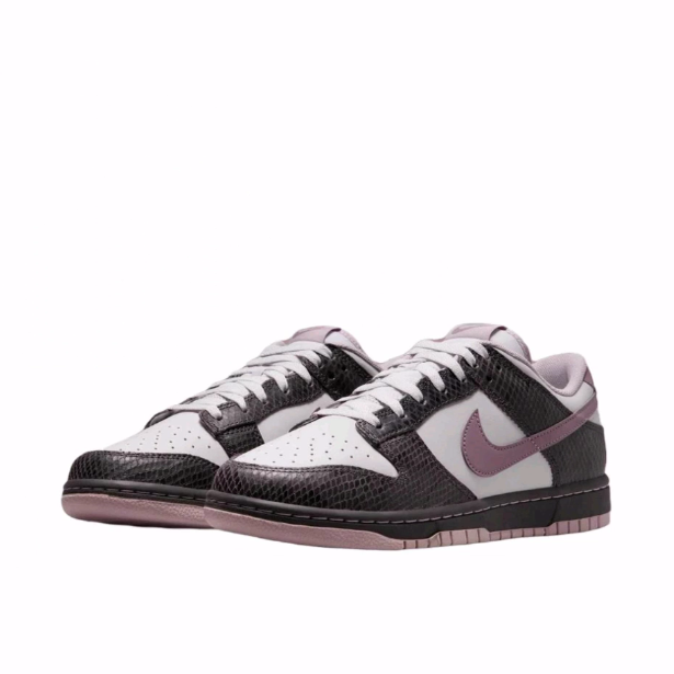 Nike Dunk Low SE“Medium Ash”薄底蛇纹低帮板鞋男女同款白粉棕,淘宝优惠券,粉丝福利购,淘宝优惠卷