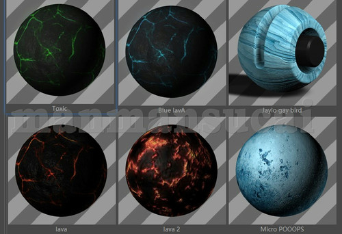 18- C4D材质球预设Cinema 4D Droid Texture Pack vol 2 c4d材质 - 图2