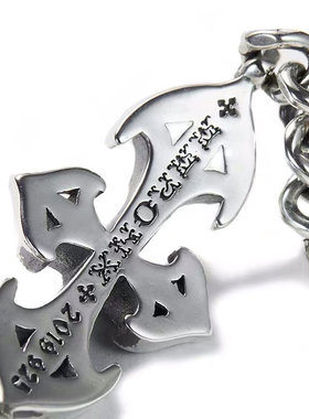 设计师原创中世纪情侣银手链