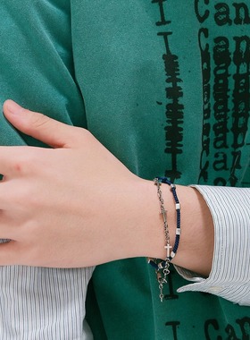 AARONX925银叠戴手链