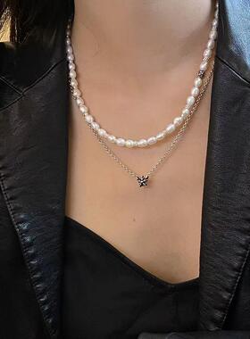 叠戴项链AARONX天然珍珠通用