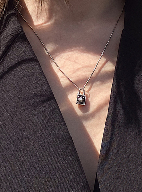 aaronx设计师原创纯银百搭锁骨链