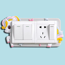 Daily Cartoon Soft Gum Luminous switch patch Bedroom Socket Decorated Wall Switch Protective Sleeve Spot New Home