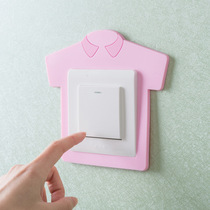 Night Light Switch Patch Wall Patch Socket Protective Sleeve Living Room Bedroom Home Decoration Modern Minima Solid Cartoon Stickers