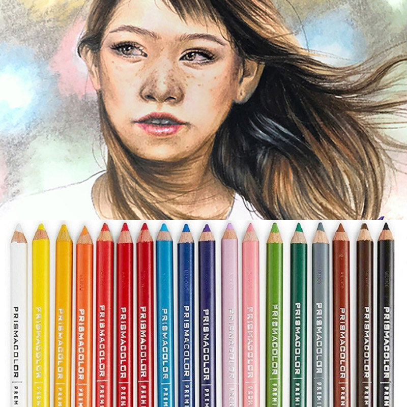 美国prismacolor三福霹雳马彩铅单支补色自选943油性素描白色高光黑色肤色画画彩色铅笔培斯玛美术专用白铅笔 - 图2