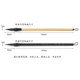 Qiu Hongzhai exquisite watercolor brush handmade brush small exquisite gray squirrel hair nylon black and white bamboo pole hook line pen student water chalk calligraphy meticulous freehand Chinese painting beginners store