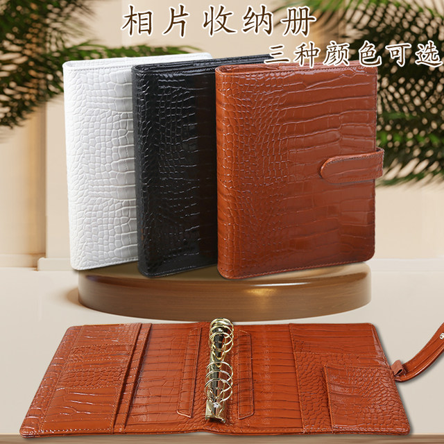 Thunder tiger leather crocodile pattern interstitial photo album large capacity commemorative album 3 inches 5 inches 7 inches photo record album a5 family photo growth commemorative storage album postcard album