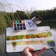 Watercolor paint repackaged mini portable sketching