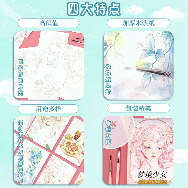 A Beginner's Guide to Feile Bird Mini Watercolor Coloring Line Drawing