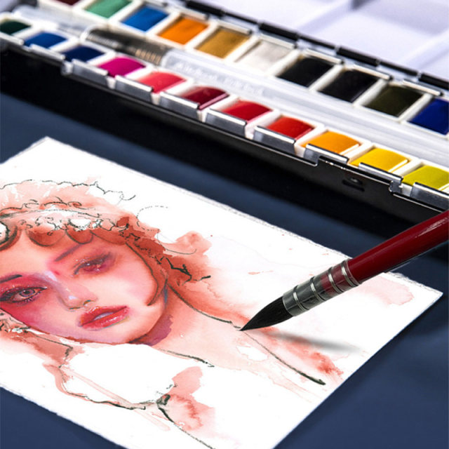 French arches watercolor paper colored lead paper pigment