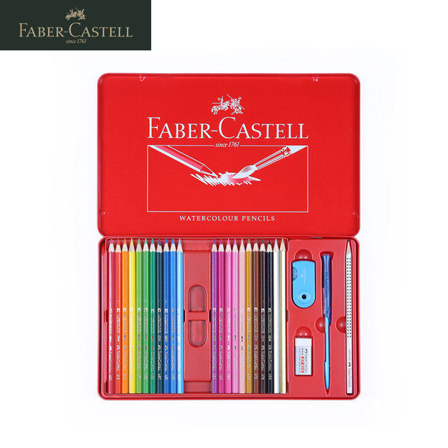 German Faber-Castell oil-based carton set 12-color oil-based colored lead 36-color 48-color 60-color classic Knight colored lead pencil carton style colored pencil hand-painted professional students for beginners painting