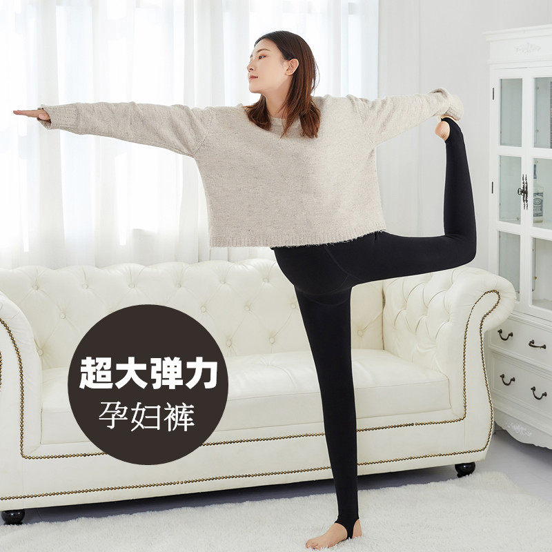 孕妇秋冬季加绒保暖棉裤打底裤子 贝欢思孕妇打底裤