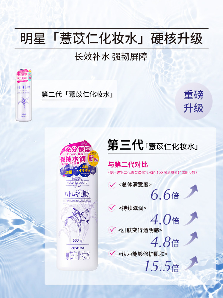 日本opera娥佩兰薏仁水湿敷爽肤水 阿里健康大药房化妆水/爽肤水