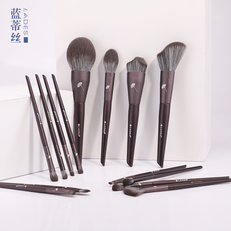 lades蓝蒂丝旗舰店LADES/蓝蒂丝14支花见化妆刷套装散粉刷眼影刷全套美妆工具2
