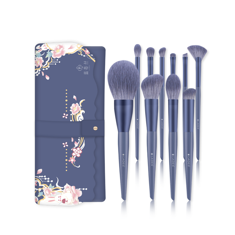 lades蓝蒂丝旗舰店LADES/蓝蒂丝10支紫兔化妆刷散粉眼影刷全套美妆工具3