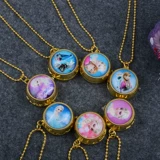 Детские часы для принцессы, мультяшное ожерелье, карманные часы, подвеска, подарок на день рождения