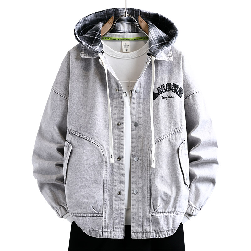 春季潮流宽松牛仔外套12岁男孩13初中学生14帅气15青少年大童夹克,淘宝优惠券,粉丝福利购,淘宝优惠卷