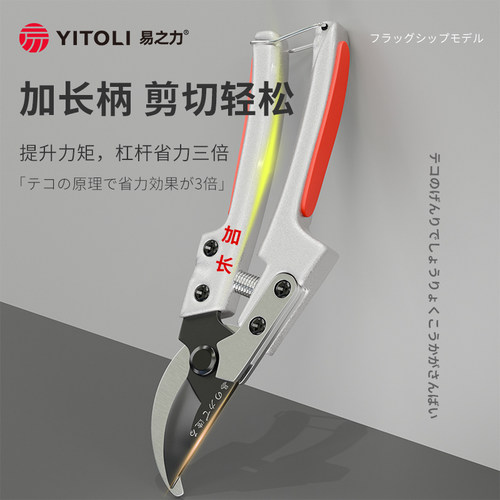 日本原材料进口修剪树枝剪刀加长修枝剪果树剪枝专用园林园艺树木 - 图1