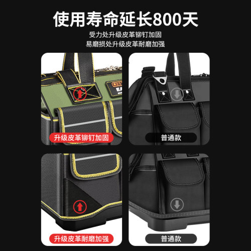 电工专用工具包结实耐用便携式手提多功能男斜挎兜木工帆布工具袋 - 图2