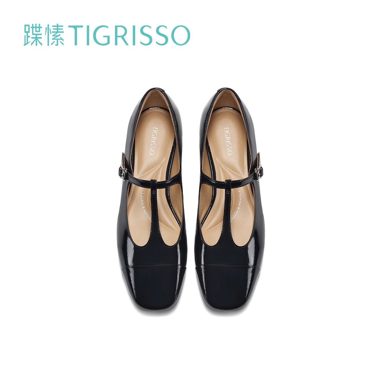 【上海时装周同款】蹀愫新小银鞋玛丽珍平底单鞋TA43117-52 - 图3