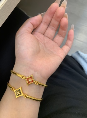 赵露思同款万相宝相花手镯新中式小众精致高级感气质时尚百搭饰品
