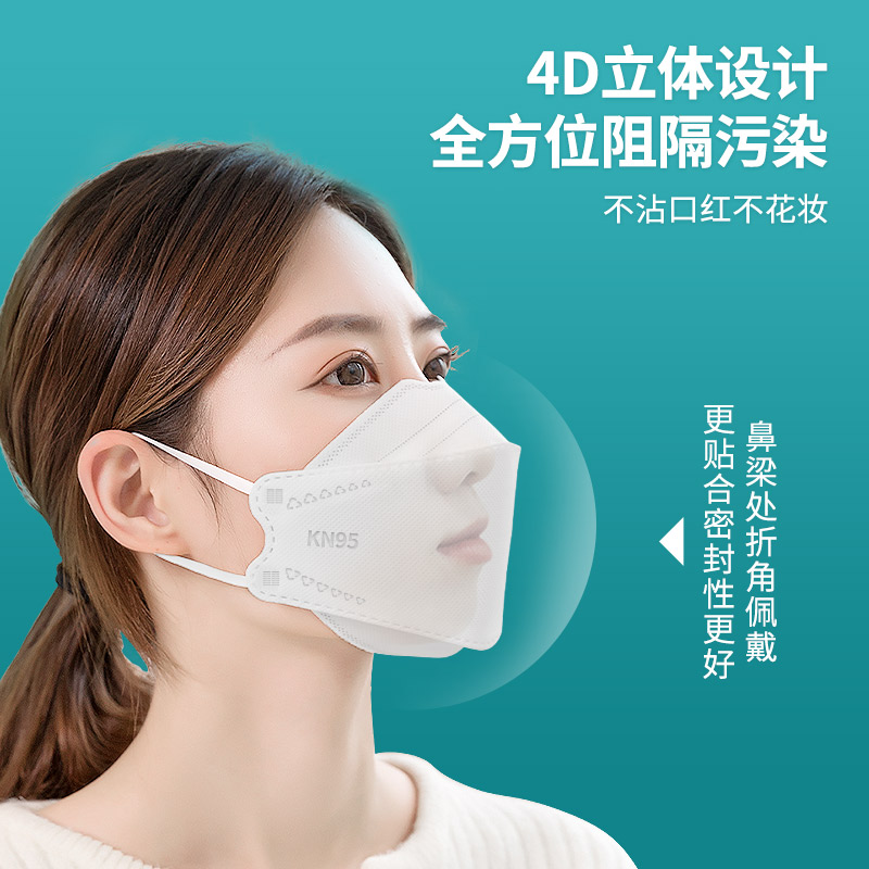 kn95口罩女高颜值2024新款3d立体防护防尘防工业粉尘防甲醛男薄款