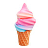 Simulation cartoon ice cream pillow plush toy ice cream cone children dancing props doll birthday gift