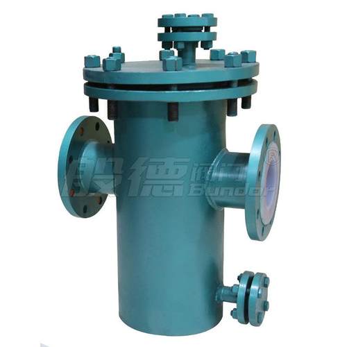 衬氟蓝式过滤器SRB-16C化工管道防腐法兰304滤网提篮式快开除污器 - 图1