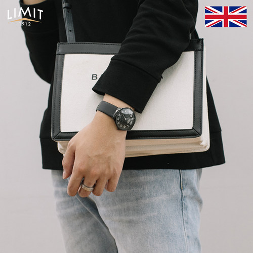 英国LIMIT超薄时尚男士腕表ins风黑色简约气质礼物 - 图1
