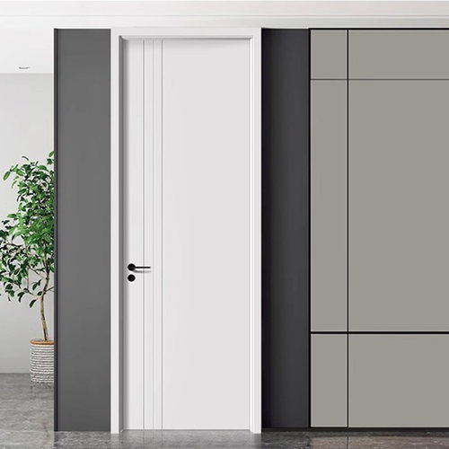 室内门家用卧室门免漆门出租房门复合套装门烤漆实木白色办公室 - 图0