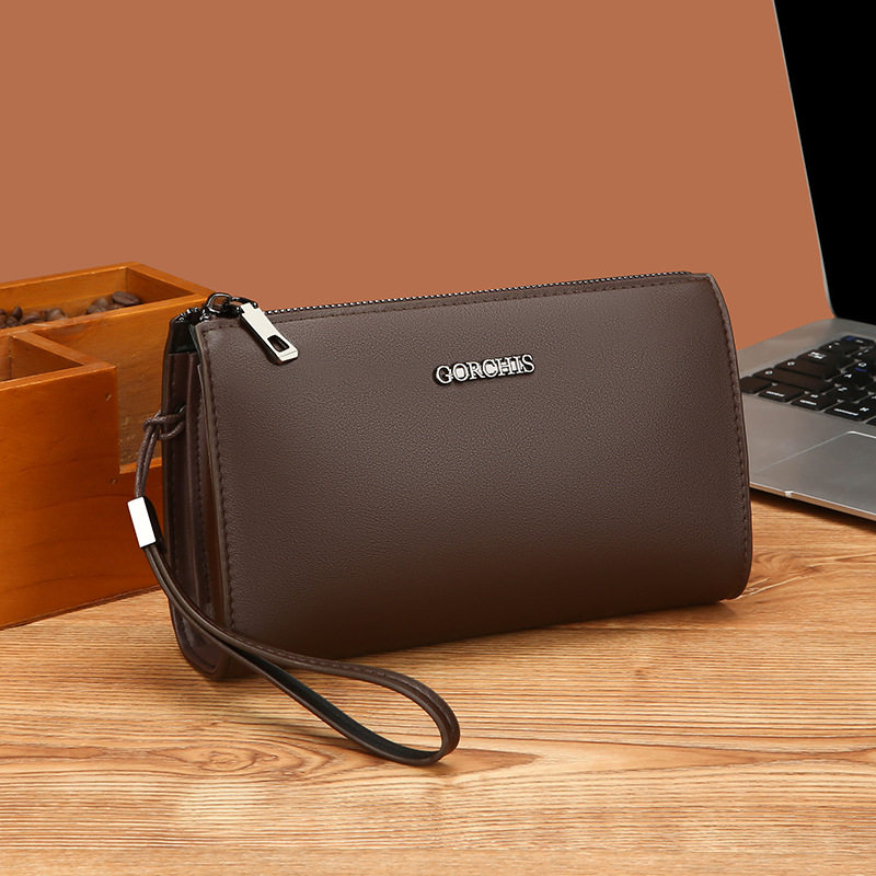 新款手拿包男钱包商务手抓包手腕包大容量简约男包软皮手机零钱包,淘宝优惠券,粉丝福利购,淘宝优惠卷