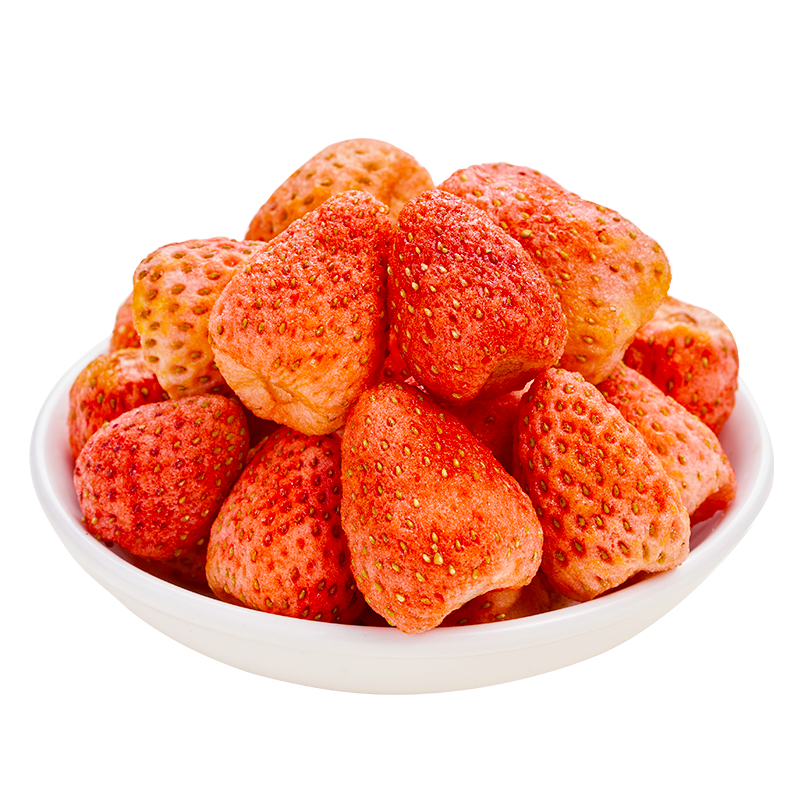 无添加剂整颗冻干草莓脆500g脱水果脯干烘焙专用雪花酥原材料零食 - 图3